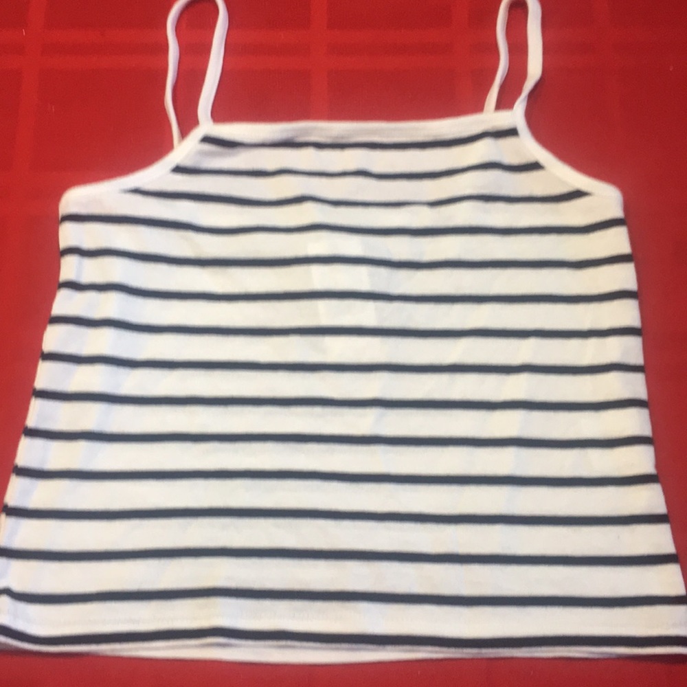 John Galt striped croptop